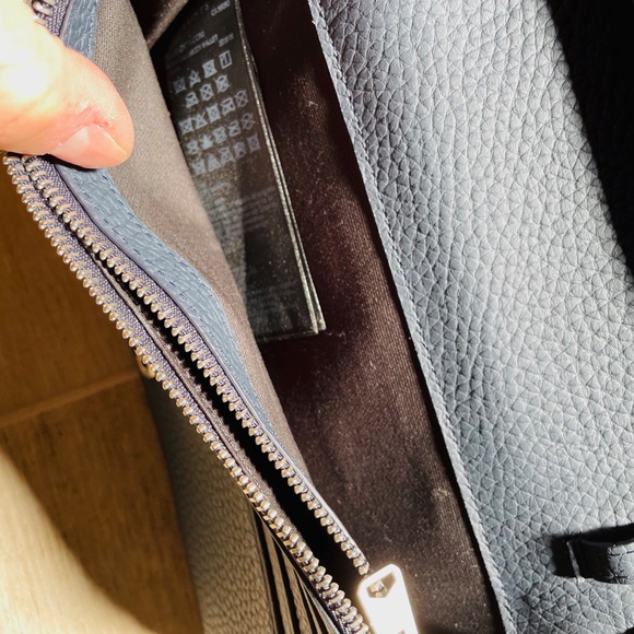 ALL SAINTS  Navy Fetch Chain Leather Crossbody Bag - Picture 4 of 8